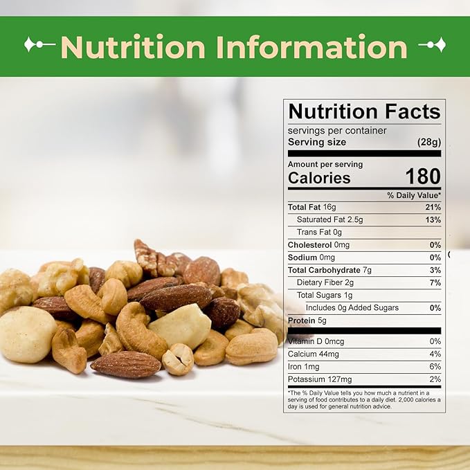 Sincerely Nuts Roasted & Salted Mixed Nuts | Almonds, Cashews, Pecans, Brazil Nuts and Hazelnuts |