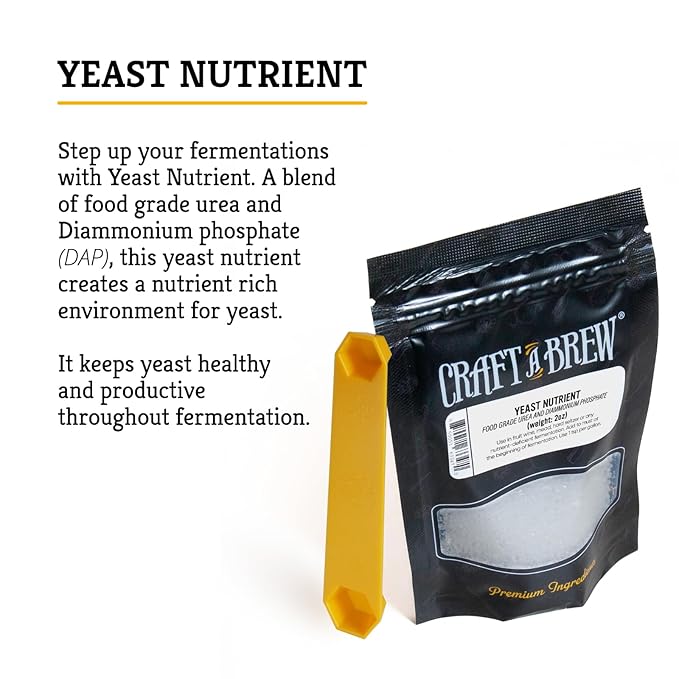 Craft A Brew - Yeast Nutrient - Food Grade - For Wine Making & Beer Brewing - Creates Nutrient Rich