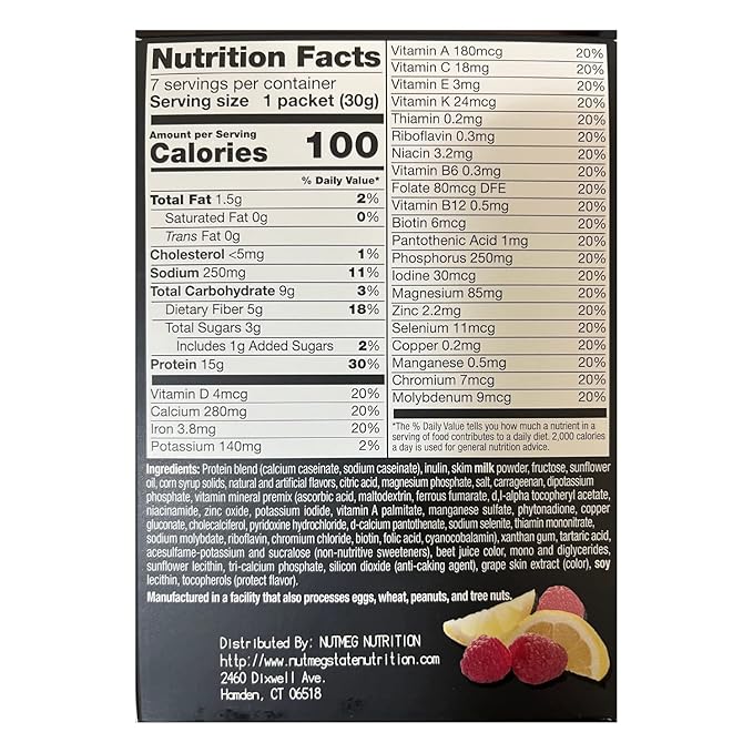 PROTIFIT - High Protein Pudding/Shake Mix, 15g Protein, Low Calorie, Low Fat, Low Carb, Aspartame