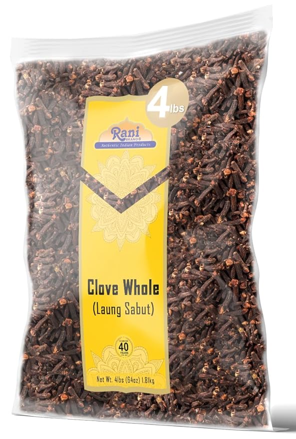 Rani Cloves Whole (Laung) 64oz (4lbs) 1.81kg Great for Food, Tea, Pomander Balls and Potpourri