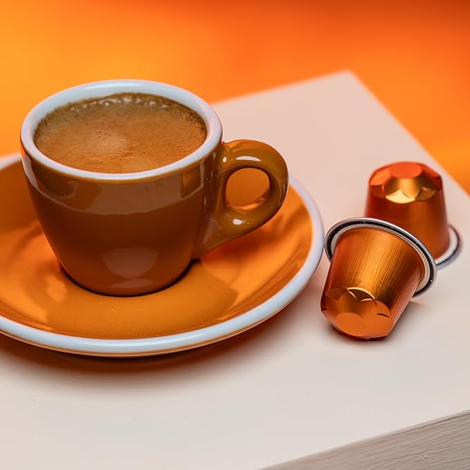Cru Kafe Bright Roast USDA Organic Espresso Coffee Capsules (10 Pods) Fairtrade Coffee Pods