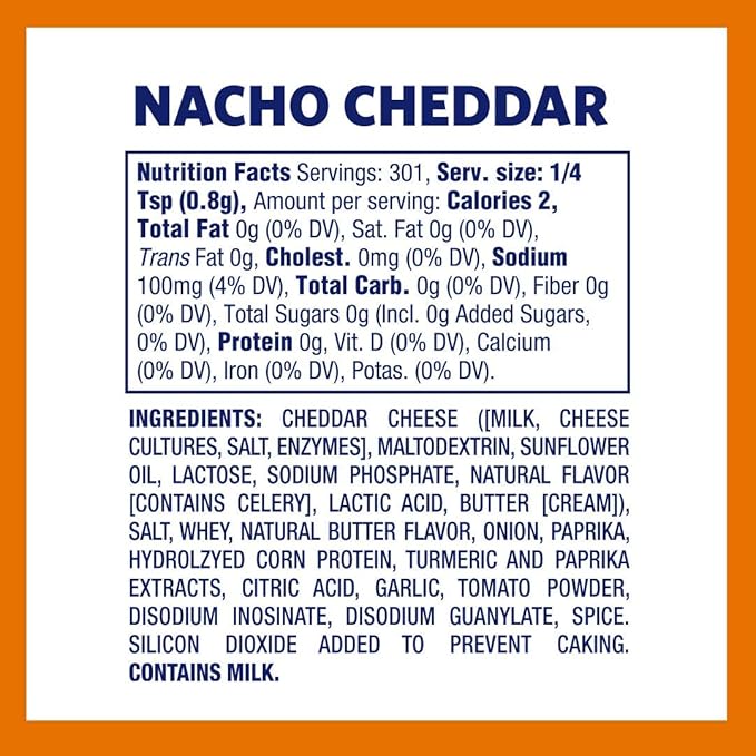 Kernel Season's Popcorn Seasoning, Nacho Cheddar, 8.5 Ounce (Pack of 2)