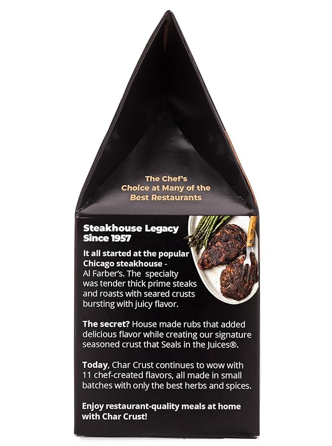 Char Crust Dry-Rub Seasonings Original Hickory Grilled | All-in-one seasonings | Perfect for