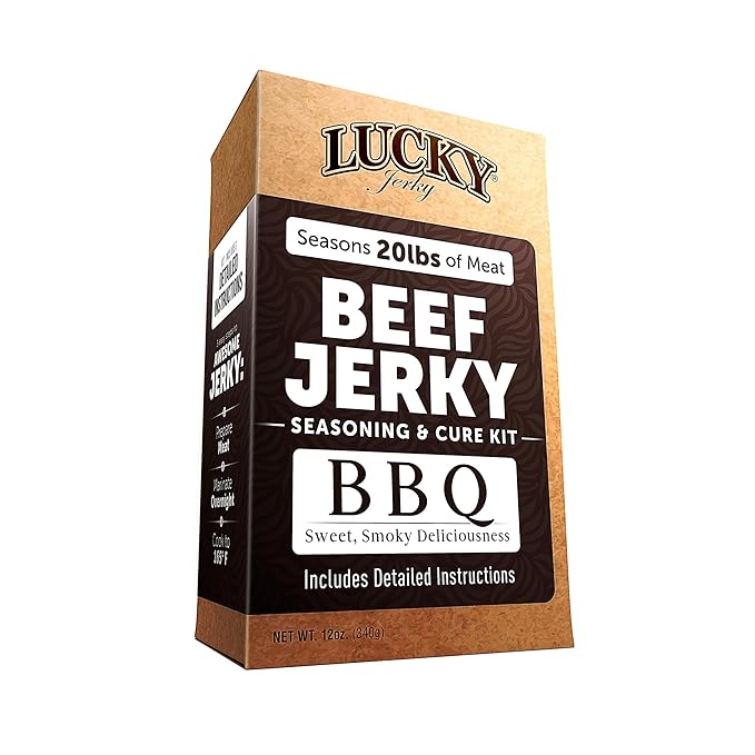 Lucky Jerky BBQ DIY Jerky Seasoning Kits - Seasons 20lbs of Meat