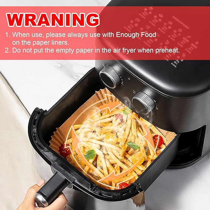 150PCS Small Air Fryer Liners Disposable, 4.7 Inch Parchment Paper for COSORI 2.1 Qt Air Fryer