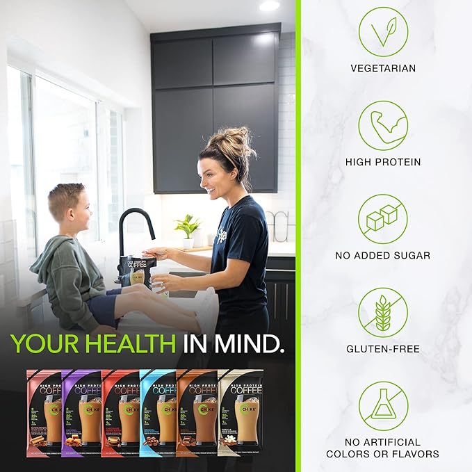 Chike High Protein Iced Coffee Sampler Pack, 20 G Protein, 2 Shots Espresso, 1 G Sugar, Keto