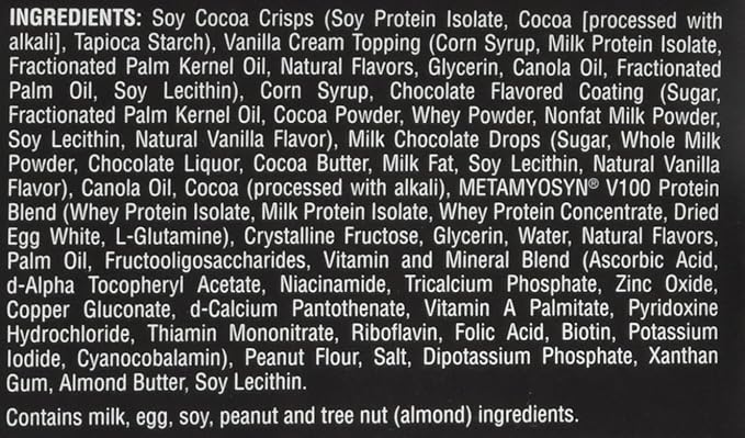 MET-Rx Big 100 Protein Bar, Meal Replacement Bar, 32G Protein, Super Cookie Crunch, 9 Bars (Pack of