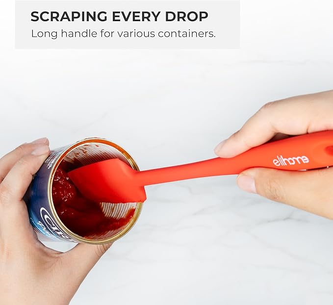 Elihome Mini Silicone Basting Pastry Brush, Cooking Brush for Oil Sauce Butter Marinades, Food