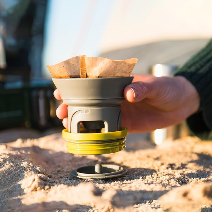WACACO Cuppamoka Pour-Over Coffee Maker, Portable Drip Coffee Maker with 10 Cone Paper Filters