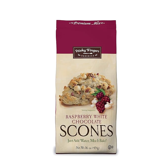 English Scone Mix, Raspberry White Chocolate by Sticky Fingers Bakeries ??Easy to Make English