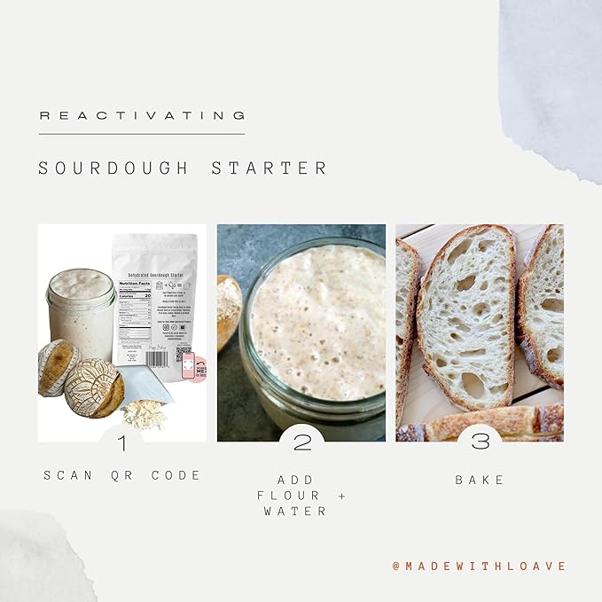 Dehydrated Sourdough Starter by Made With Loave | INCLUDES Recipe | Beginner Friendly | As Seen On