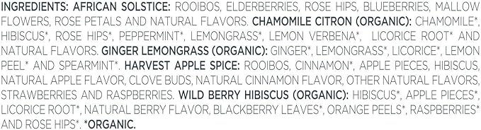 Tea Forte Assorted Herbal Presentation Box Tea Gift Set Sampler, 20 Count, 2 of Each Variety