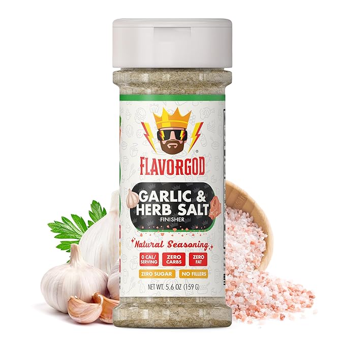 Garlic & Herb Salt Finisher by Flavor God - Premium All Natural & Healthy Spice & Seasoning Mix