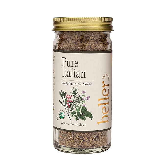 PURE ITALIAN | 0.8 oz | Organic Italian Seasoning Spice Blend for Authenticate Italian Cooking Made