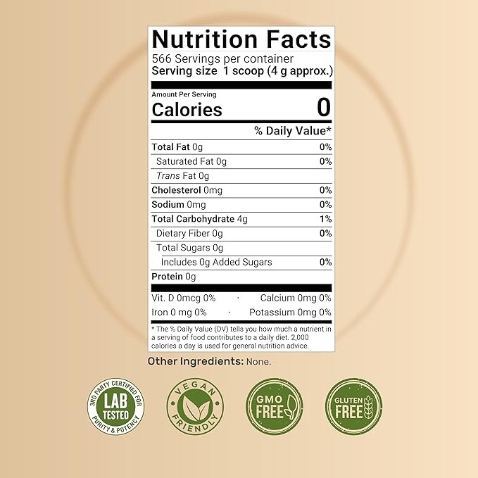 NatureBell Allulose Sweetener, 5 Lbs | Keto & Vegan-Friendly, White Sugar Substitute | 0 Calorie, 0