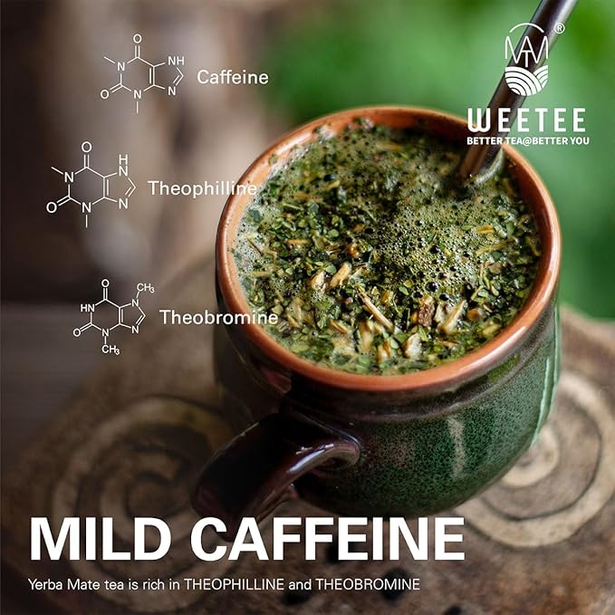 WT WEETEE Yerba Mate Tea Bag, Unsmoked Yerba Mate 50 Teabags From Argentina, Rich In Antioxidants