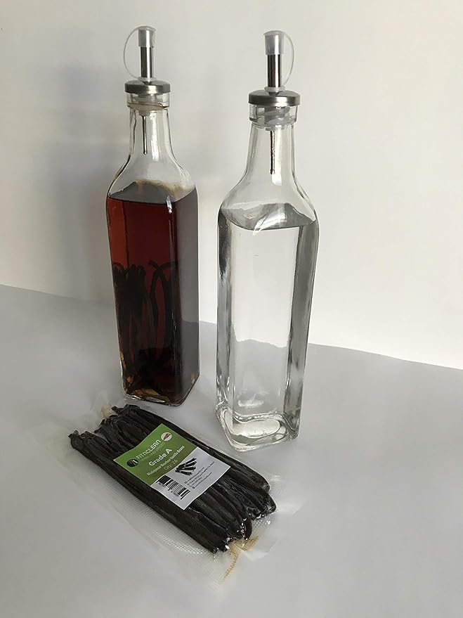 16oz Organic Vanilla Beans Grade A Madagascar Bourbon. Certified USDA Organic. Bulk 6"-8" for