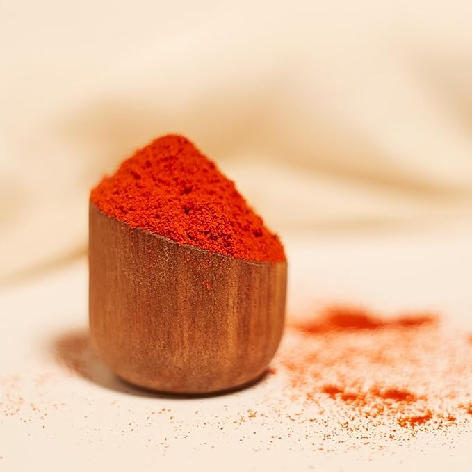 Premium SMOKED HOT Hungarian Paprika Powder (4 oz) - Non-GMO - Vibrant Deep Red Color - Origin: