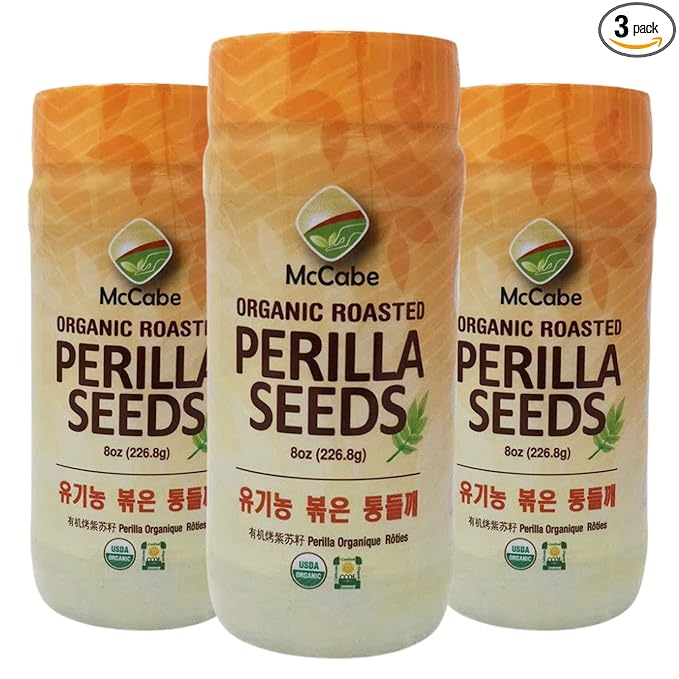McCabe Organic Roasted Perilla Seeds - Perilla Seeds Organic | Rich with Fiber & Minerals | USDA