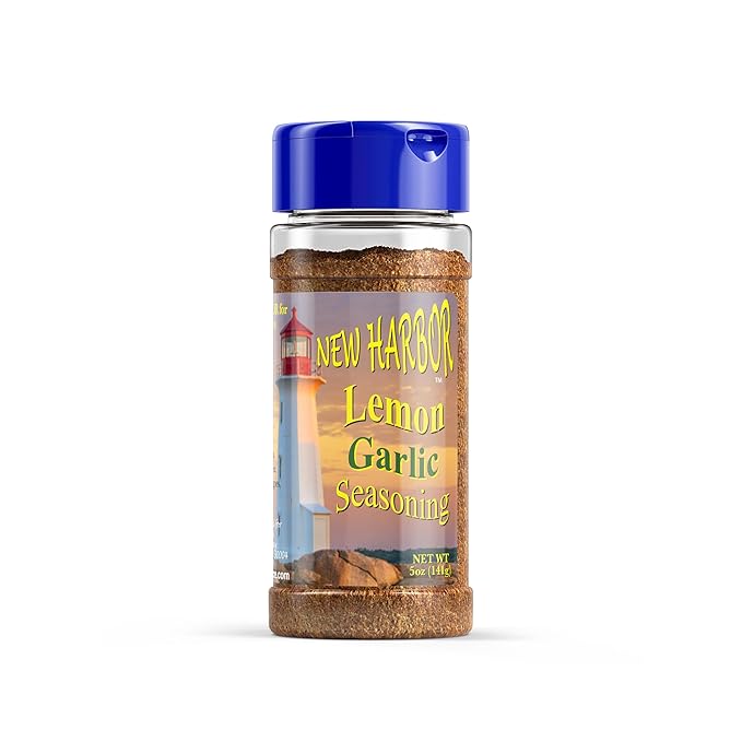 New Harbor Seasoning - Lemon Garlic | All Natural Seasoning | Perfect for Grilled Fish, Shrimp &