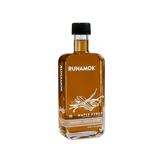 Runamok Maple Cinnamon-Vanilla Infused Maple Syrup - Authentic & Real Vermont Maple Syrup | Gluten