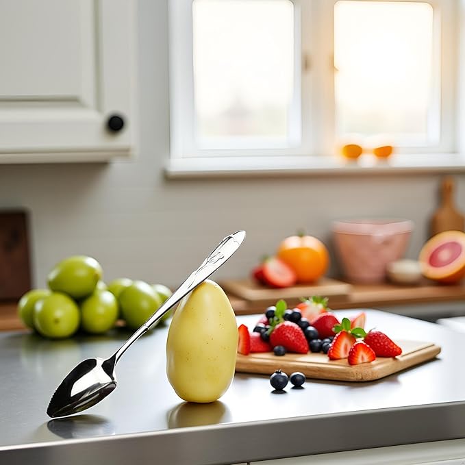 Silver Grapefruit Spoons, Stainless Steel Grapefruit Spoon, Grapefruit Spoon For Cirtrus Fruits