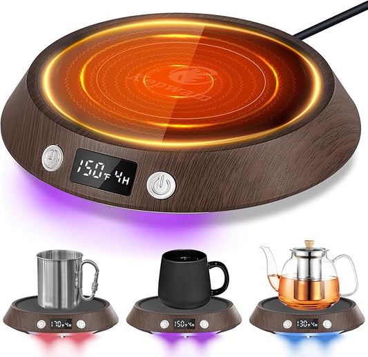 Coffee Mug Warmer – 55W Fast Heating Coffee Warmer, 3 Temperature Settings up to 170℉ with LED