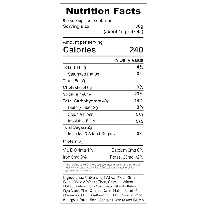 Unique Snacks Original Splits Pretzels, Delicious Homestyle Baked Snack Bag, OU Kosher, and Non-GMO