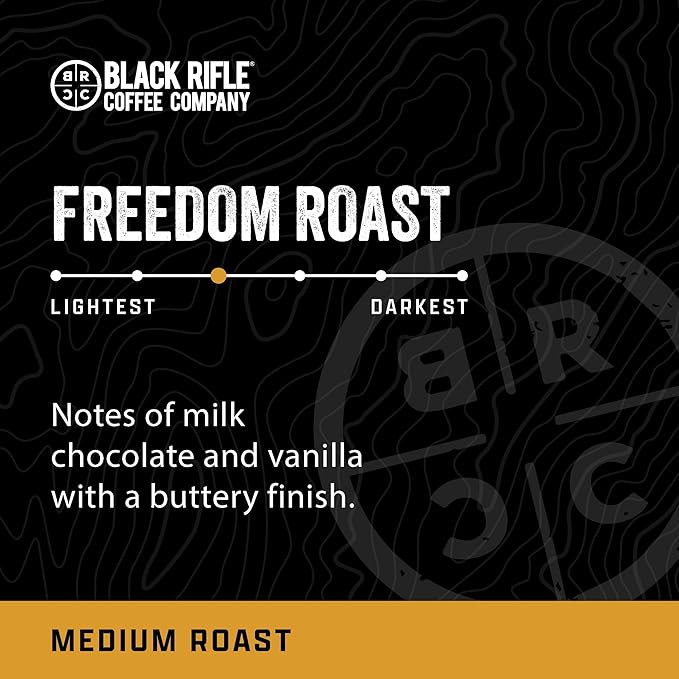 Black Rifle Coffee Company Medium Roast K Cups - Single Serve K Cups Coffee Pods - Kcup Pods