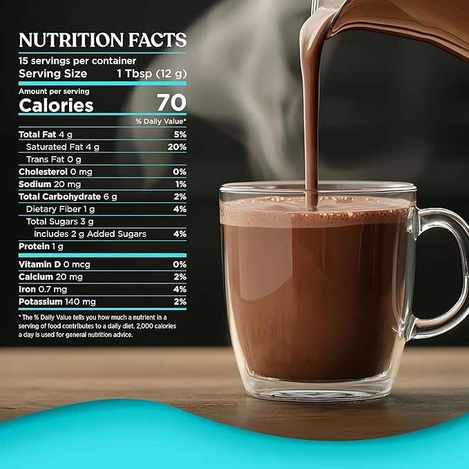 Four Sigmatic Calm Mushroom Cocoa Mix | Organic Mylk Hot Cocoa Mix with Reishi Mushroom | Vegan