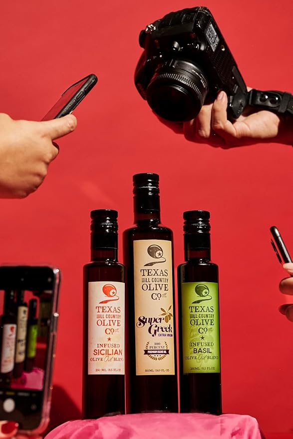 Texas Hill Country Olive Co Sicilian Infused Olive Oil - Cold Pressed Gourmet EVOO Olive Oil