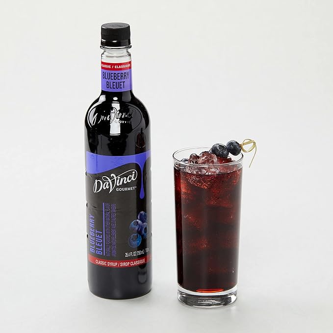 DaVinci Gourmet Classic Syrup, Fruit Variety Pack - Blueberry, Pineapple, Cherry, Coconut (Pack of