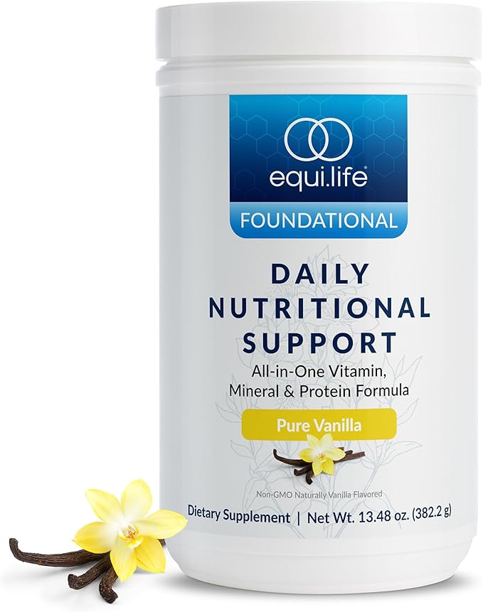 Equilife Daily Nutritional Support, All-in-One Multivitamin Meal Replacement, Pure Vanilla Flavor