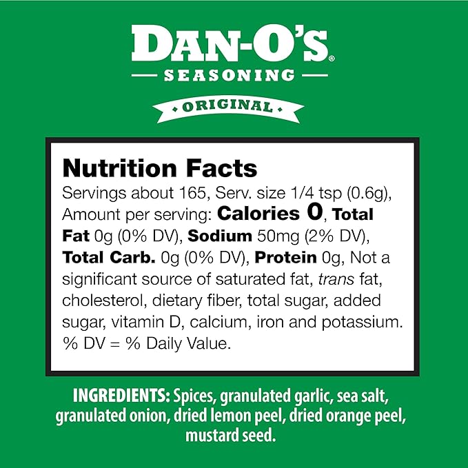 Dan-O's 2 Bottle Seasoning Set, Small Bottles, 2 Pack, Includes Original and Crunchy Seasonings