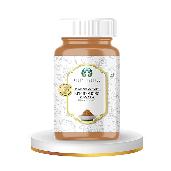 AYURVEDASHREE Kitchen King Masala 100gm PET Jar ~ All Natural | Vegan | No Colors | NON-GMO |