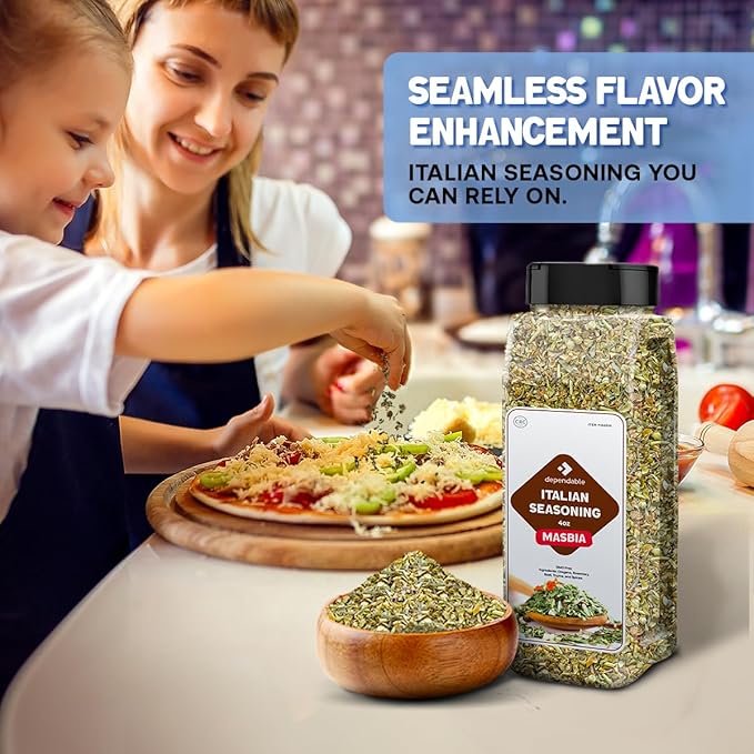 Dependable Food Italian Seasoning - 4 oz. Resealable Pouch - Non-GMO, Natural, No Additives, No