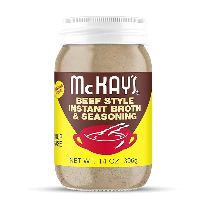 McKay's Beef Flavored Soup Seasoning, Gluten Free, Vegetarian Instant Broth, Bullion Powdered