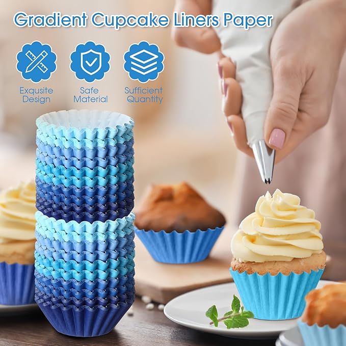 Zonon 1000 Counts Cupcake Liners for Baking Liners Paper Cupcake Wrappers Bulk Cup Cake Cases