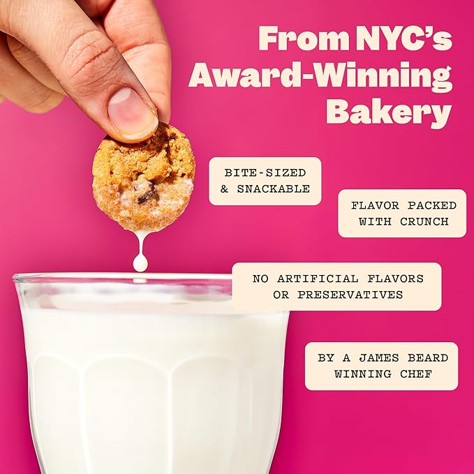 MILK BAR Crunchies | Crunchy Bite Sized Cookies With No Artificial Flavors or Preservatives | Pack