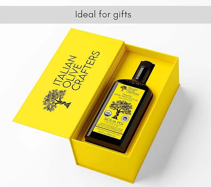 Italian Olive Crafters, Polyphenol Rich Organic Extra Virgin Olive Oil, 16.9 fl oz - Organic Olive