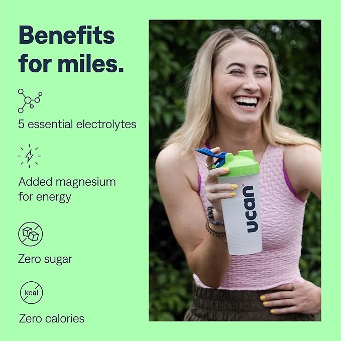 UCAN Hydrate Electrolyte Drink Mix (Watermelon, 12 Stickpacks) Sugar-Free, Keto-Friendly, Vegan