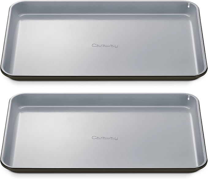 Caraway Non-Stick Ceramic Medium Baking Sheet - Naturally Slick Ceramic Coating - Non-Toxic, PTFE &