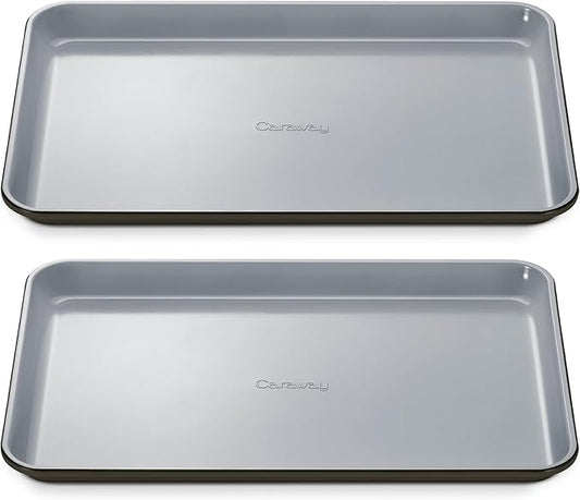 Caraway Non-Stick Ceramic Medium Baking Sheet - Naturally Slick Ceramic Coating - Non-Toxic, PTFE &