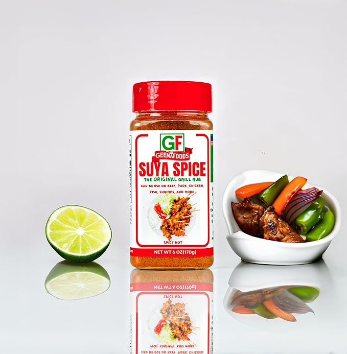 Geenafoods Suya pepper, African( Nigerian & Ghanaian)-Inspired Seasoning pepper Blend for Beef and