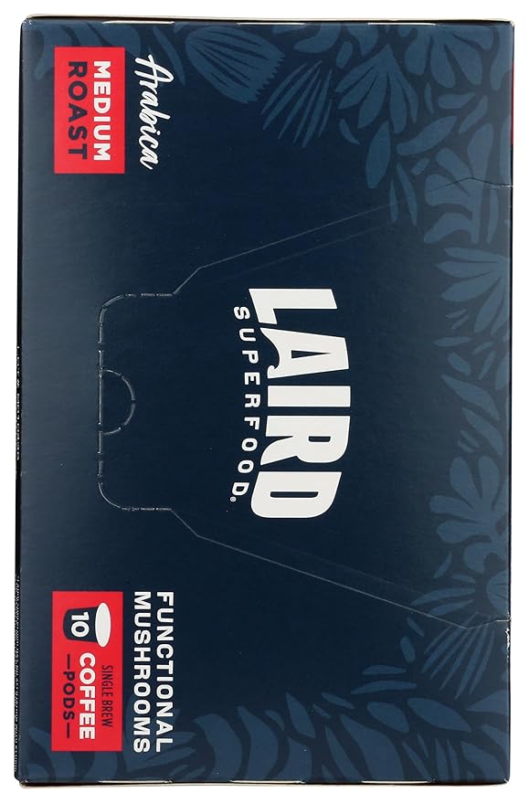 Laird Superfood K-Cups with Functional Mushrooms ??Medium Roast, 10ct - Made with Organic Extracts