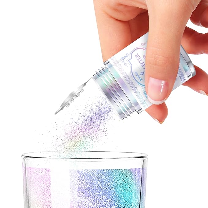 Iridescent Edible Glitter ??5g Rainbow Luster Dust Drink Glitter, Food Grade Shimmer Powder for