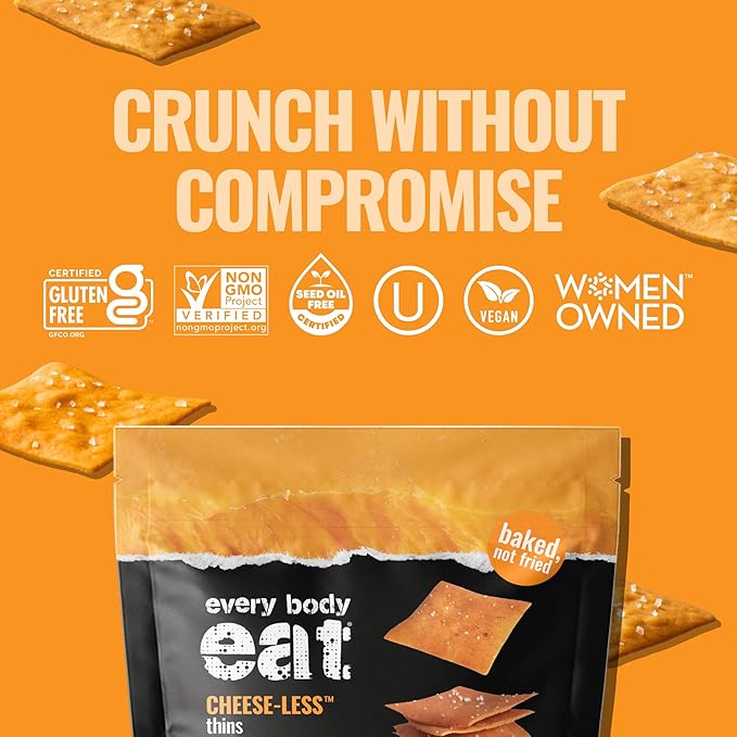 Every Body Eat Snack Thins, Allergen Friendly, Vegan, Gluten Free and Dairy Free (2 Count