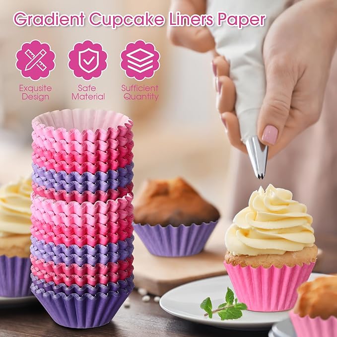 Zonon 1000 Counts Cupcake Liners for Baking Liners Paper Cupcake Wrappers Bulk Cup Cake Cases