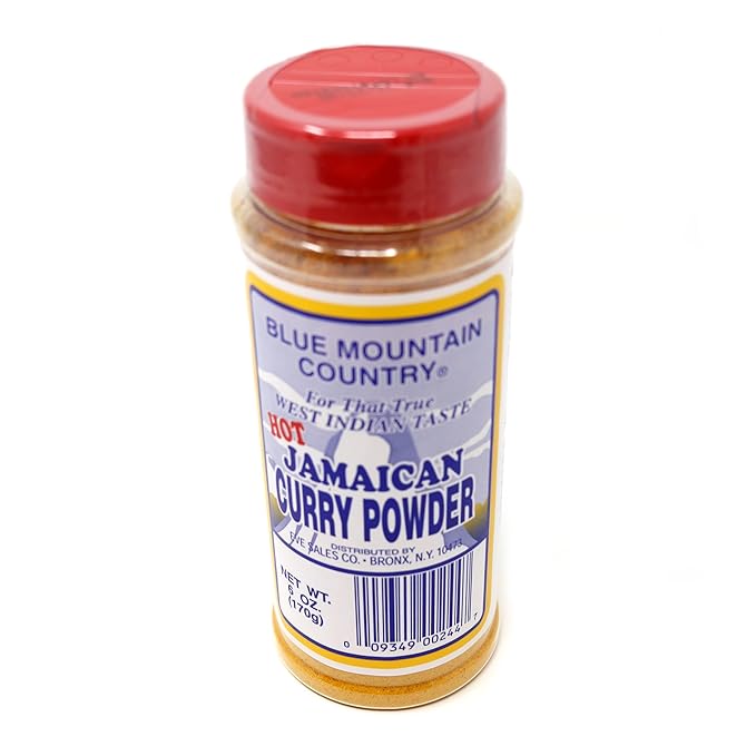 Blue Mountain Country Jamaican Curry Powder HOT 6 Oz (Pack of 2)