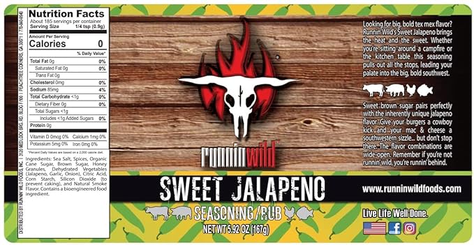 Sweet Jalapeno Seasoning | Premium Sweet and Spicy Rub | Sweet Heat Rub for Beef, Pork, Chicken